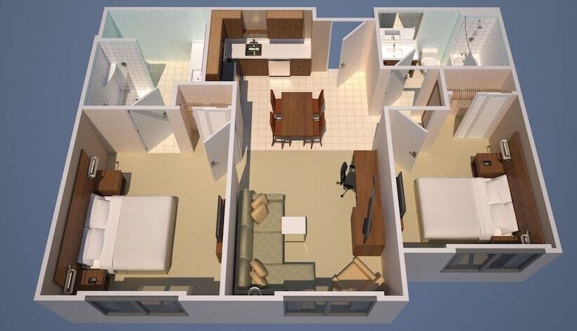 جناح غرفتين نوم, Residence Inn By Marriott Rocky Mount