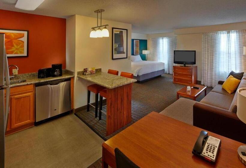 带大床的标准工作室, Residence Inn By Marriott Orlando East/ucf Area