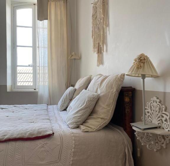غرفة قياسية مطلّة علي الحديقة, Le Logis Blanc Bed&breakfast
