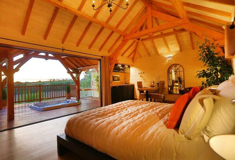 一居室高级别墅, Cabane De Prestige Avec Jacuzzi Et Sauna Privatifs