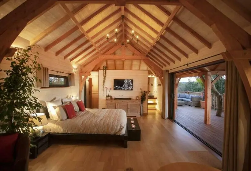シャレー・スペリアー1寝室, Cabane De Prestige Avec Jacuzzi Et Sauna Privatifs