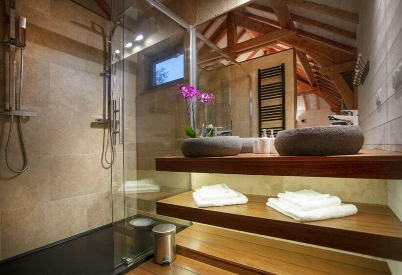 Шале Superior 1 Спальня, Cabane De Prestige Avec Jacuzzi Et Sauna Privatifs