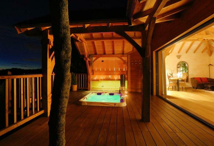 Шале Superior 1 Спальня, Cabane De Prestige Avec Jacuzzi Et Sauna Privatifs
