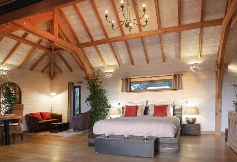 Шале Superior 1 Спальня, Cabane De Prestige Avec Jacuzzi Et Sauna Privatifs