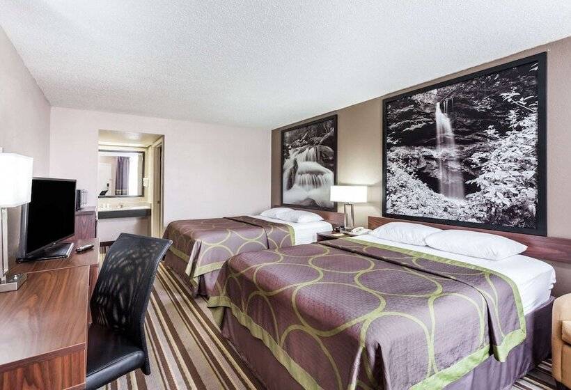 带2个双人床的标准工作室, Super 8 By Wyndham Pigeon Forge Emert St
