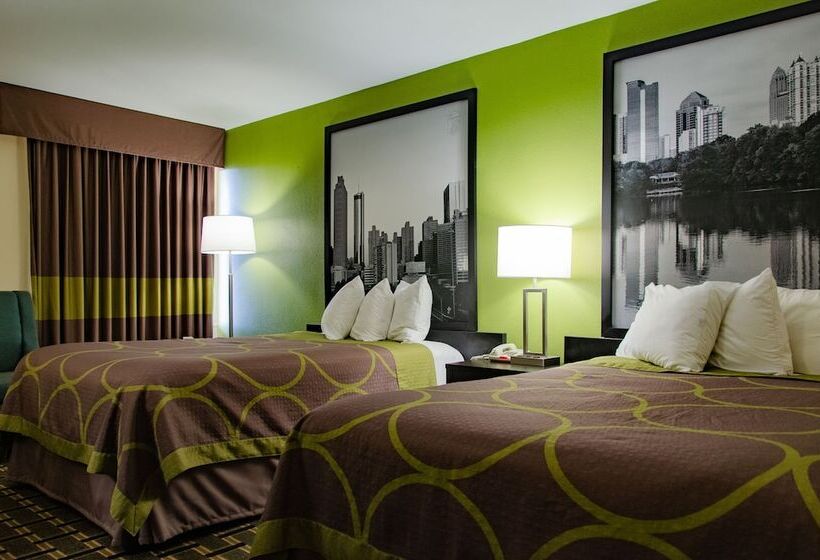 חדר סטנדרט שתי מיטות זוגיות, Motel 6 Forsyth, Ga Tift College