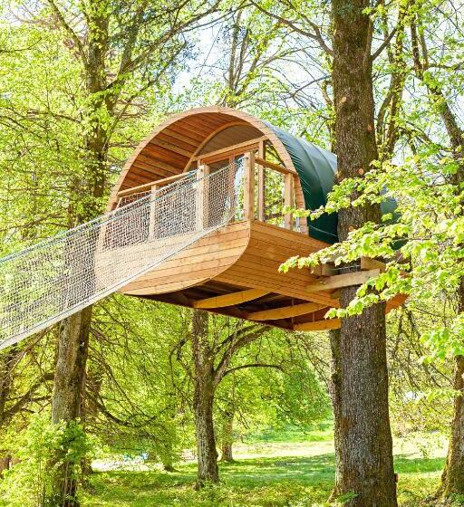 בקתת סופריור בת חדר 1, Monchateau étoilé, Hébergement Insolite Avec Spa