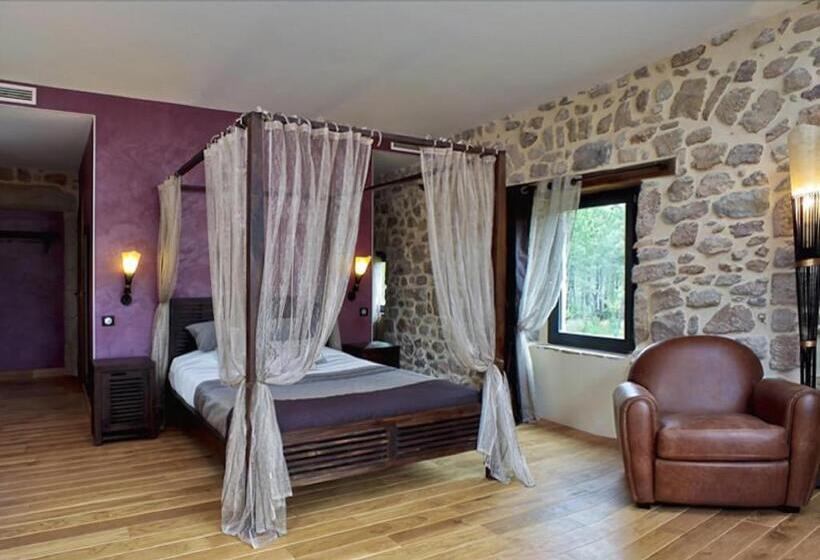 套房带泳池景, Le Mas De Baume