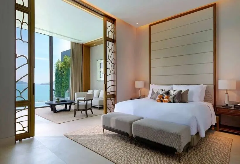 Villa 1 Makuuhuone Merinäkymä, V Villas Phuket Mgallery