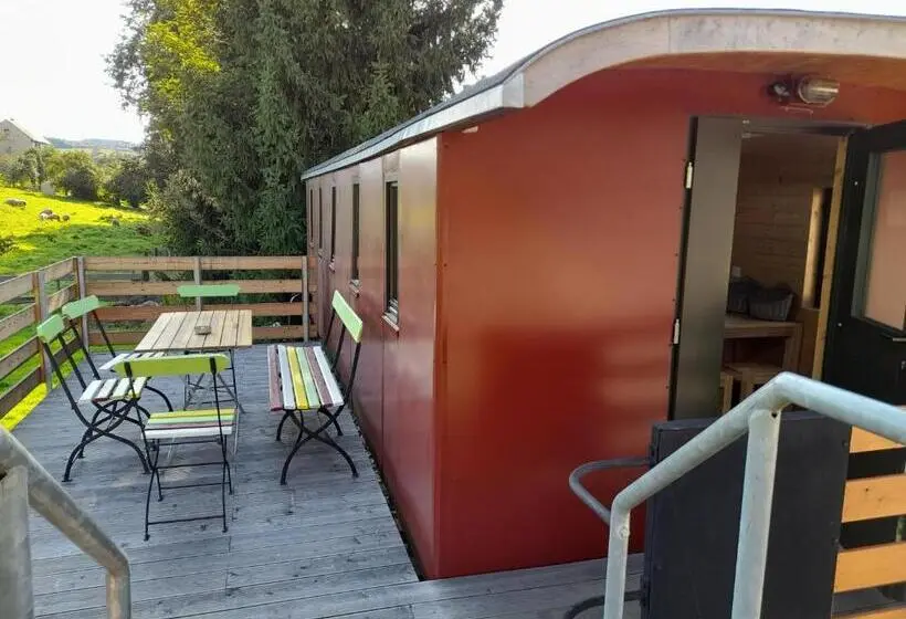 ガーデンビューのスタンダードバンガロー, Eisenbahnromantik Im Urlaub