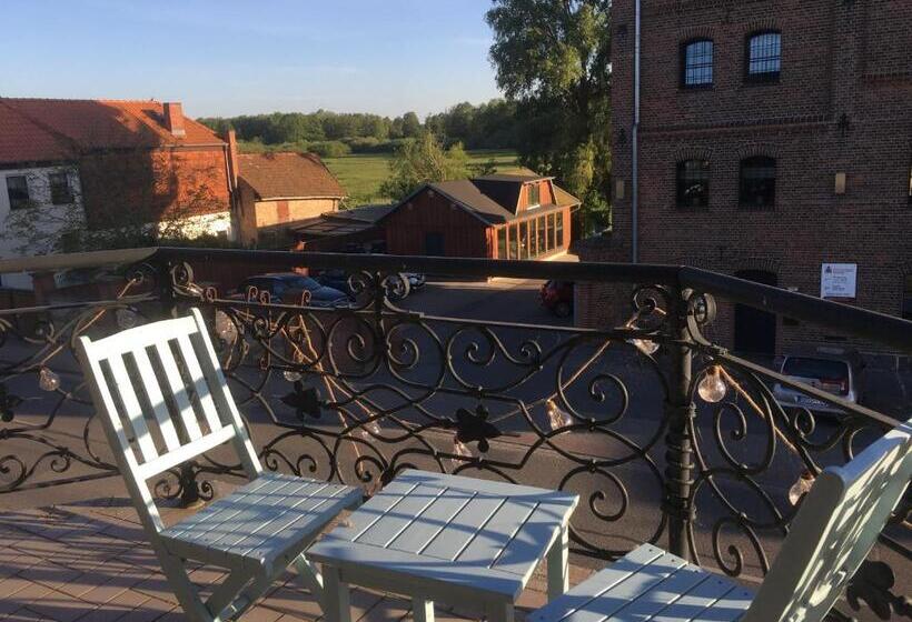 شقة غرفة نوم واحدة مزودة بشُرفة, B&b Mühlenvilla Am Bützower Hafen