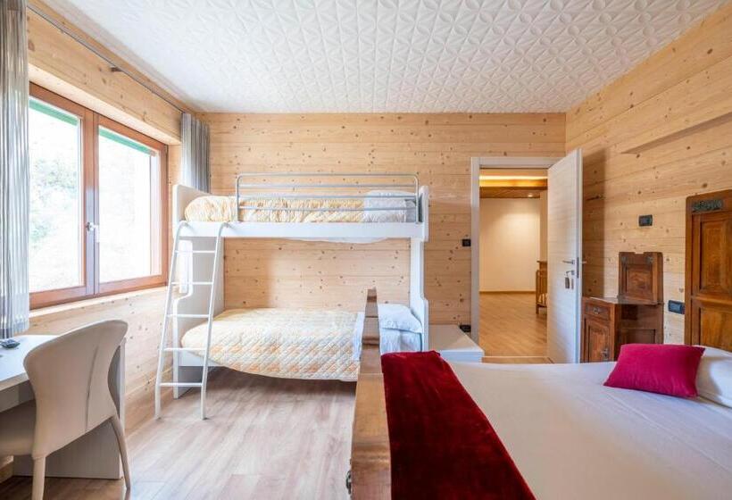 חדר סטנדרט לארבעה, B&b Castello Cimbergo