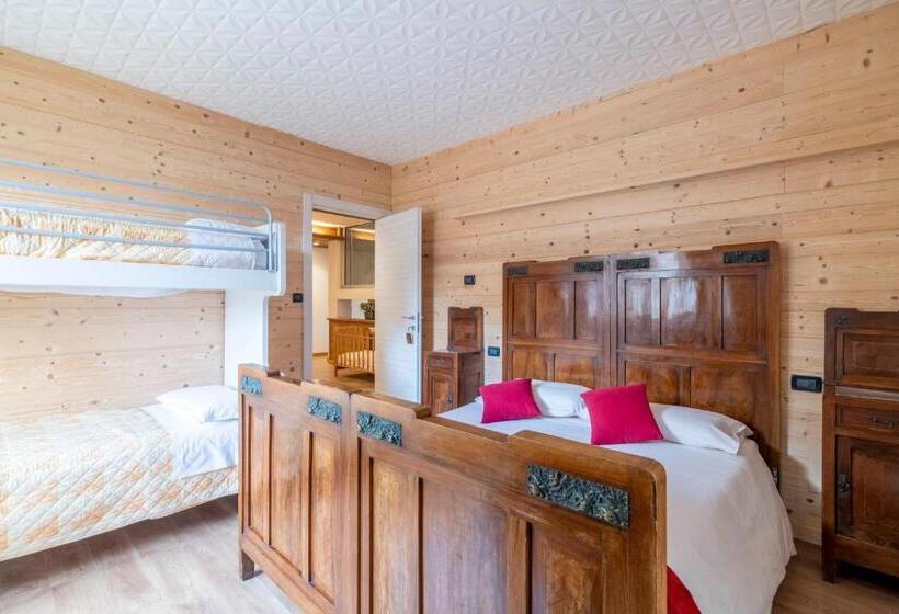 חדר סטנדרט לארבעה, B&b Castello Cimbergo