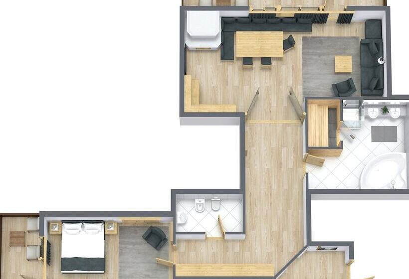 Люкс Повышенной Комфортности, Gardena Grödnerhof   Hotel & Spa