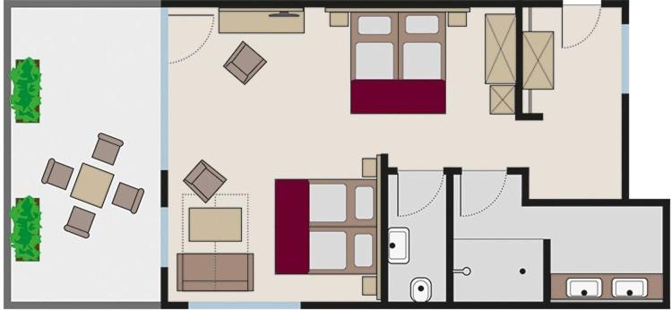غرفة عائلية مطلّة علي الحديقة, Alemannenhof