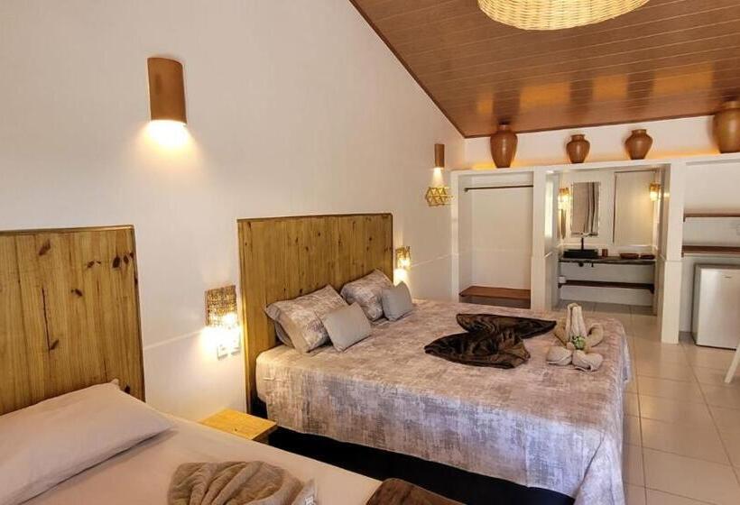 Deluxe Kolmen Hengen Huone, Vila Capininga Ecopousada