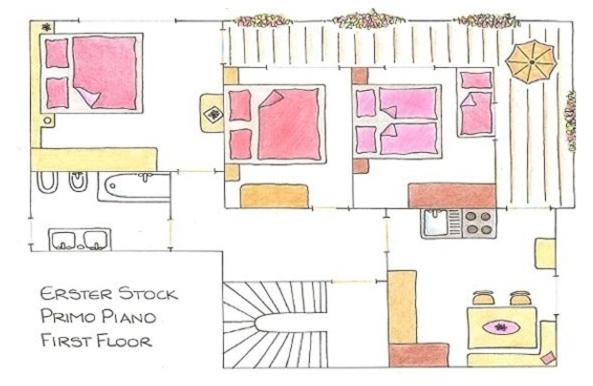 דירת שלושה חדרים, Ciasa De Zeno