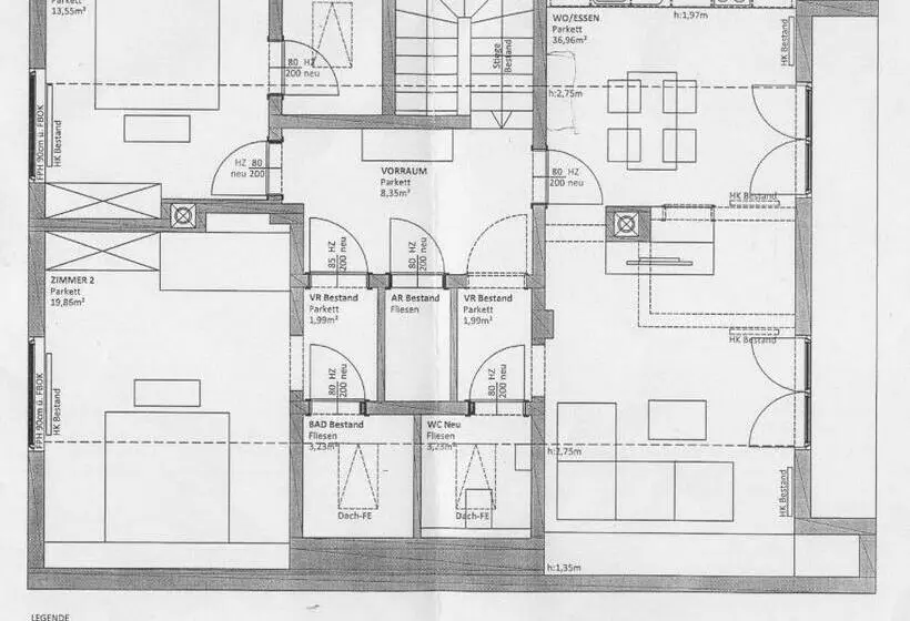2ベッドルームのコンフォートアパートメント, Kniebergerhof
