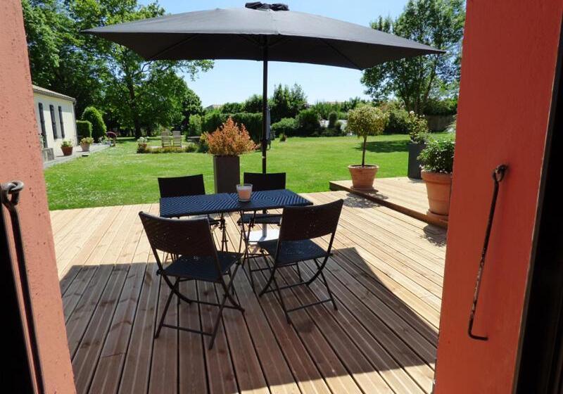 غرفة قياسية مطلّة علي حمام السباحة, La Grange D'aunis