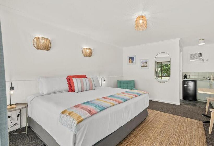 キングサイズベッドのデラックスルーム, The Shore Motel Milang