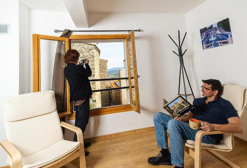 带大床的标准间, Au Château De Villelongue B&b