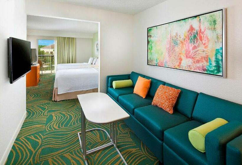 استودیو استاندارد با بالکن, Springhill Suites By Marriott Orlando Lake Buena Vista In Marriott Village