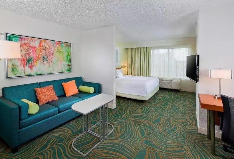 キングサイドベッドのスタンダードワンルーム, Springhill Suites By Marriott Orlando Lake Buena Vista In Marriott Village