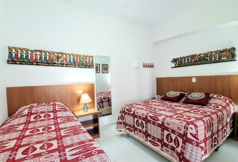 غرفة قياسية ثلاثية, Brisa Do Mar Barê Praia Hotel   Praia De Barequeçaba