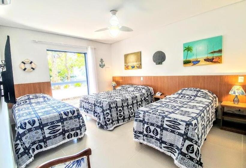 غرفة قياسية رباعية, Brisa Do Mar Barê Praia Hotel   Praia De Barequeçaba