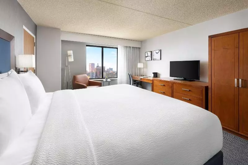 اتاق استاندارد با تخت بزرگ, Courtyard By Marriott Atlantic City Beach Block