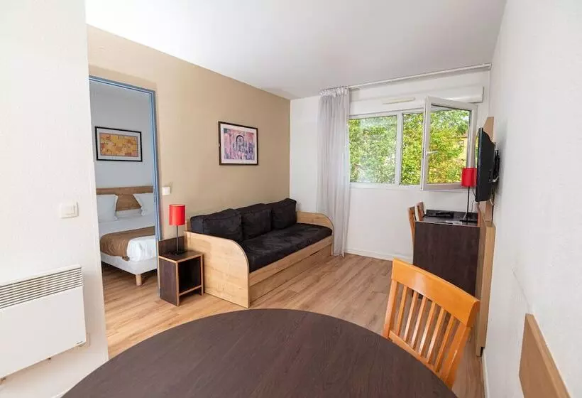 １ベッドルームアパートメント, Apparthotel Privilodges Lyon Lumière