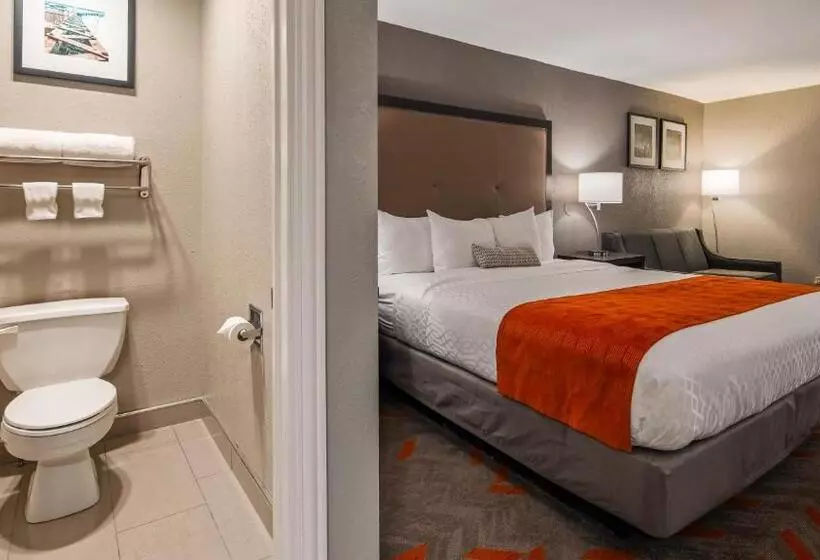 キングサイズベッドのスタンダードルーム, Best Western Plus North Joliet