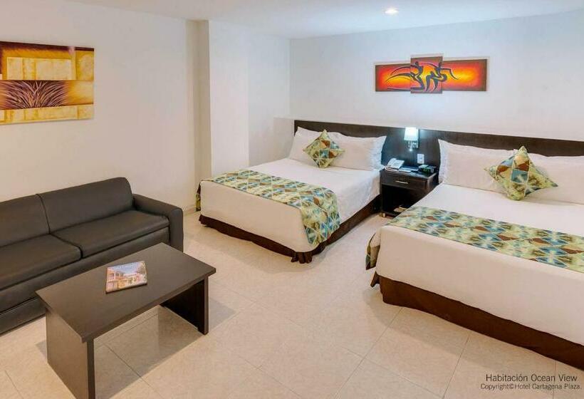 غرفة سوبيريور مطلّة علي البحر, Cartagena Plaza