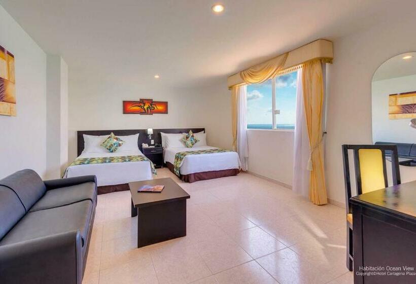 غرفة سوبيريور مطلّة علي البحر, Cartagena Plaza