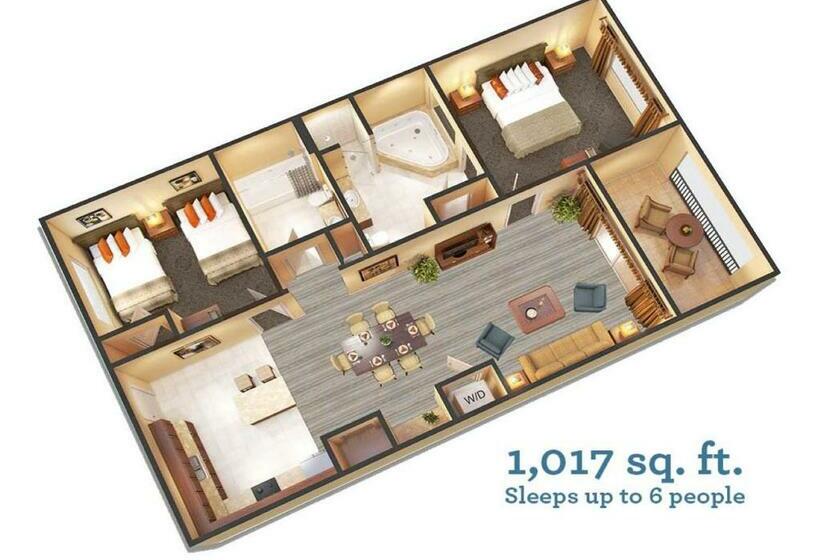 סוויטת 2 חדרי שינה, Floridays Orlando Two & Three Bed Rooms Condo Resort