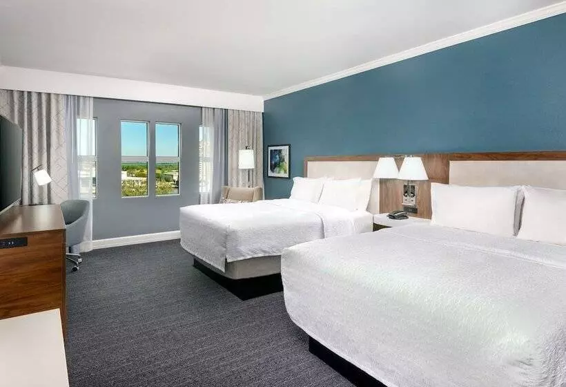 ２ダブルベッドのスタンダードルーム, Hampton Inn Savannah Historic District