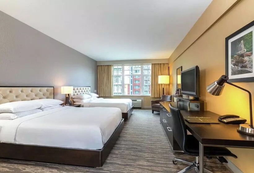 اتاق استاندارد با 2 تخت دوبل, Hilton Whistler Resort & Spa