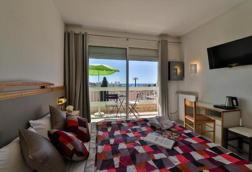 발코니가 있는 바다 전망 수피리어 룸, Restaurant De La Mer