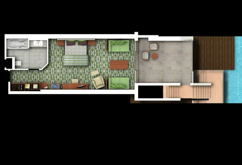 חדר דלוקס נוף בריכה, Susesi Luxury Resort