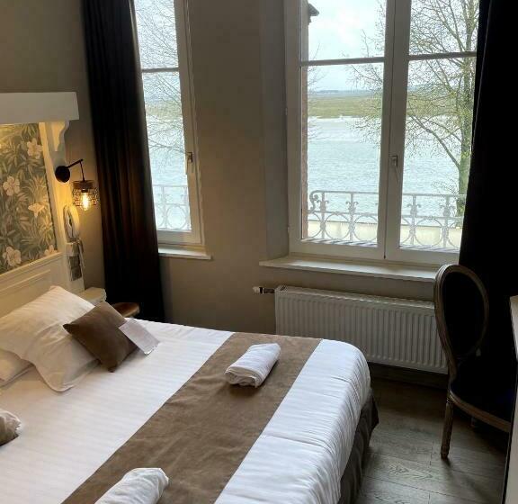חדר סטנדרט נוף לים, Logis Hôtel  Restaurant Le Relais Guillaume De Normandy