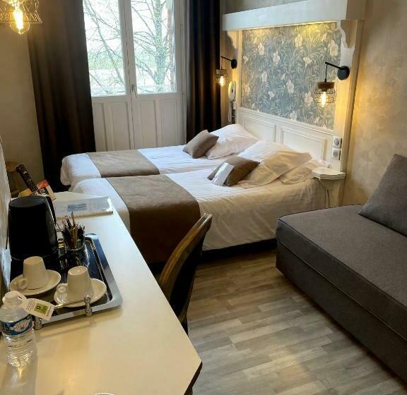 Triple Room Sea View, Logis Hôtel  Restaurant Le Relais Guillaume De Normandy