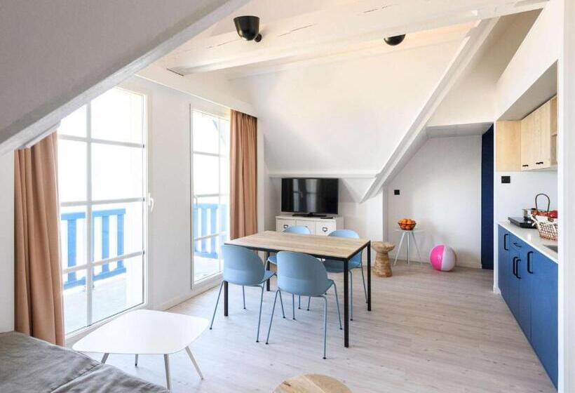 带1个卧室的带海景的公寓, Ibis Styles Deauville Villers Plage