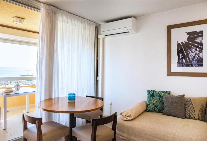 شقة غرفة نوم واحدة مزودة بتراس مطلة على البحر, Hotel Les Bulles de Mer