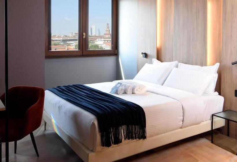 اتاق استاندارد با چشم‌انداز شهر, B&b Hotel Milano City Center Duomo
