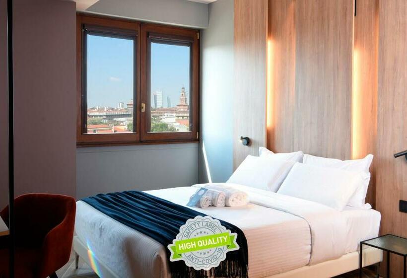 Standardrum Stadsutsikt, B&b Hotel Milano City Center Duomo
