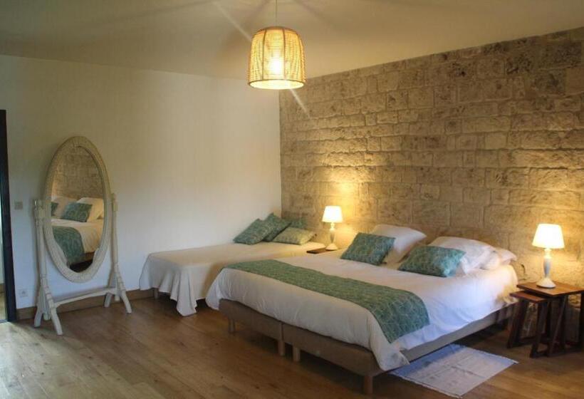 带大床的标准间, Manoir Le Moulinal47 Vue Panoramique