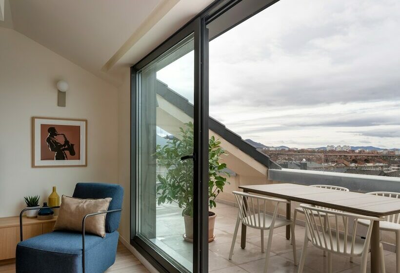 1침실 펜트하우스 아파트, Apartahotel Líbere Vitoria