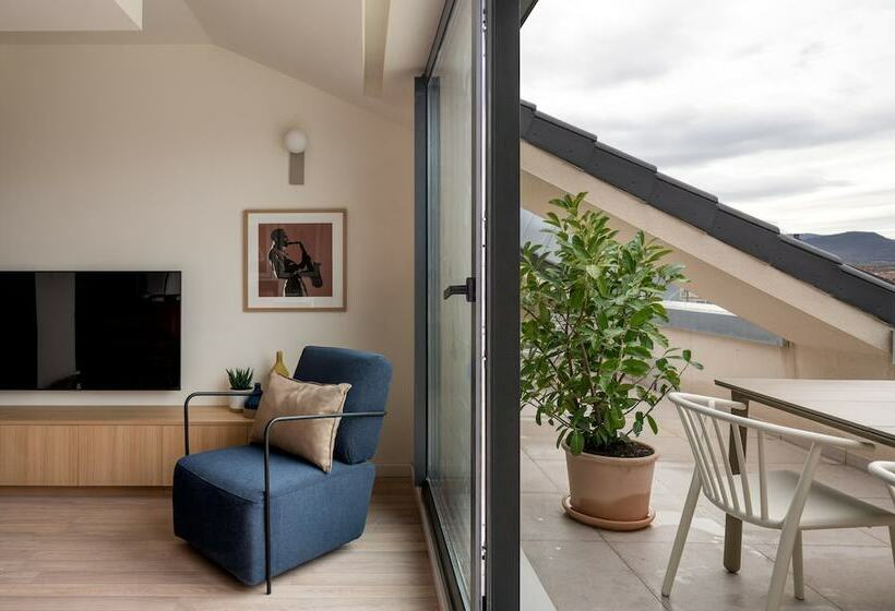 Апартаменты Пентхаус 1 Спальня, Apartahotel Líbere Vitoria