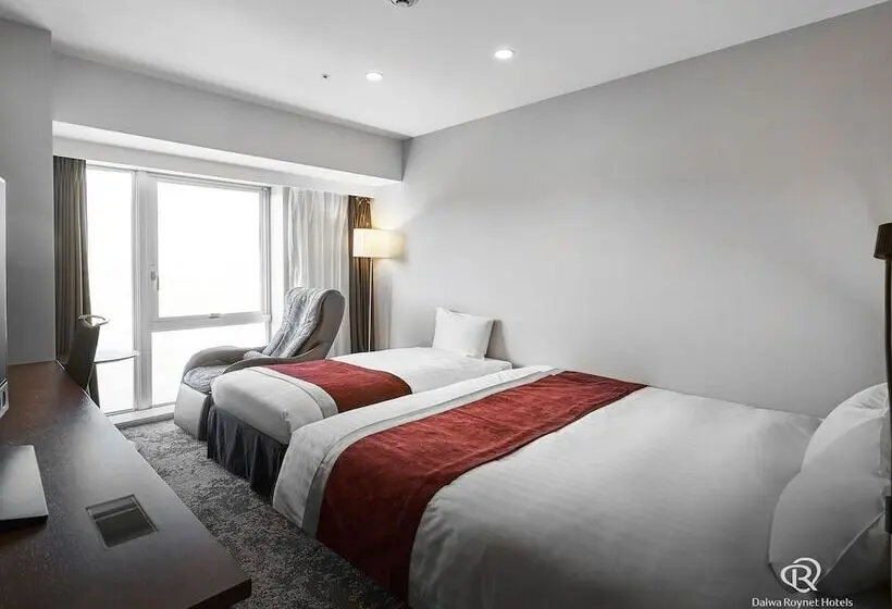 キングサイズベッドのデラックスルーム, Daiwa Roynet Hotel Fukuyama Ekimae