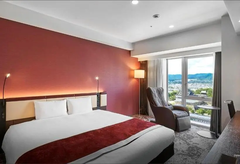 キングサイズベッド、ビュー付きデラックスルーム, Daiwa Roynet Hotel Fukuyama Ekimae